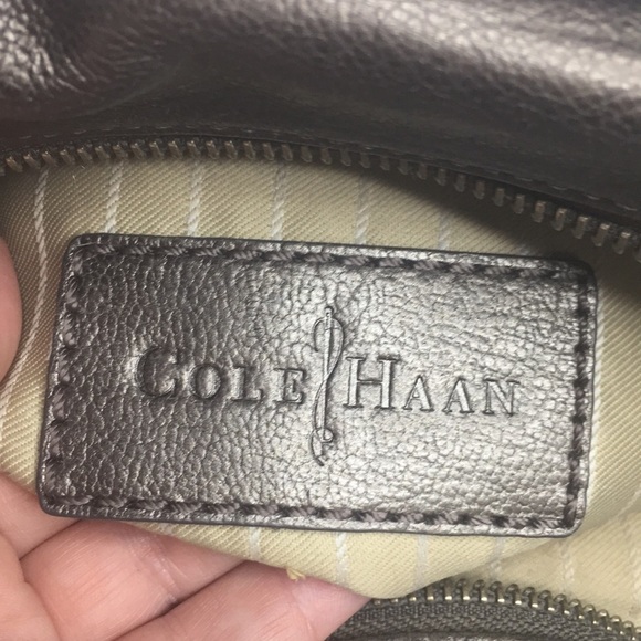 Cole Haan Zoe Satchel in metallic silver - Picture 9 of 10